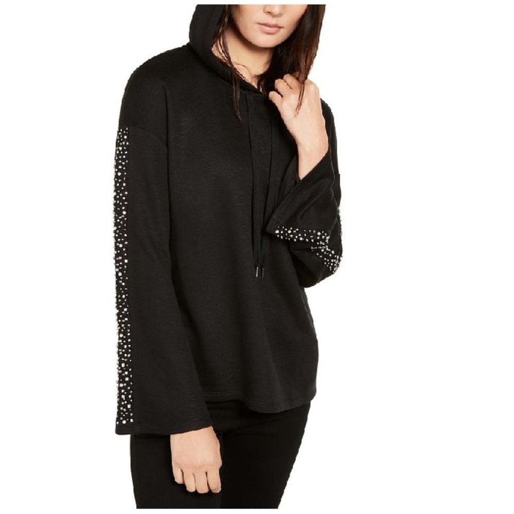 INC International Concepts Embellished-Sleeve Hoodie